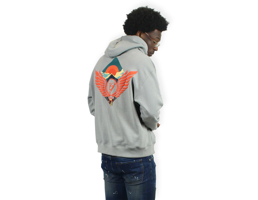 Patches Hoodie Grey