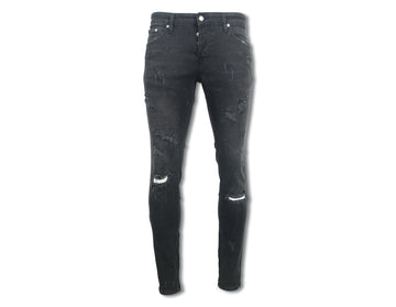 Heritage Distressed Stretch Denim